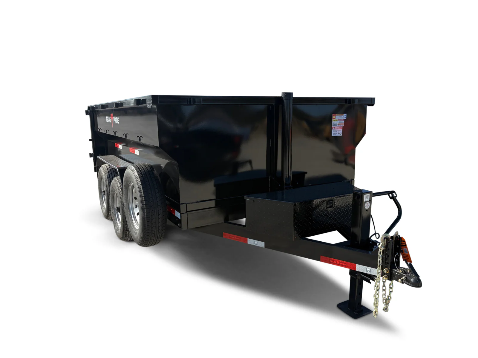 7'x12'x3' - 16K GVWR - Bumper Pull Telescopic Dump Trailer - Image 3