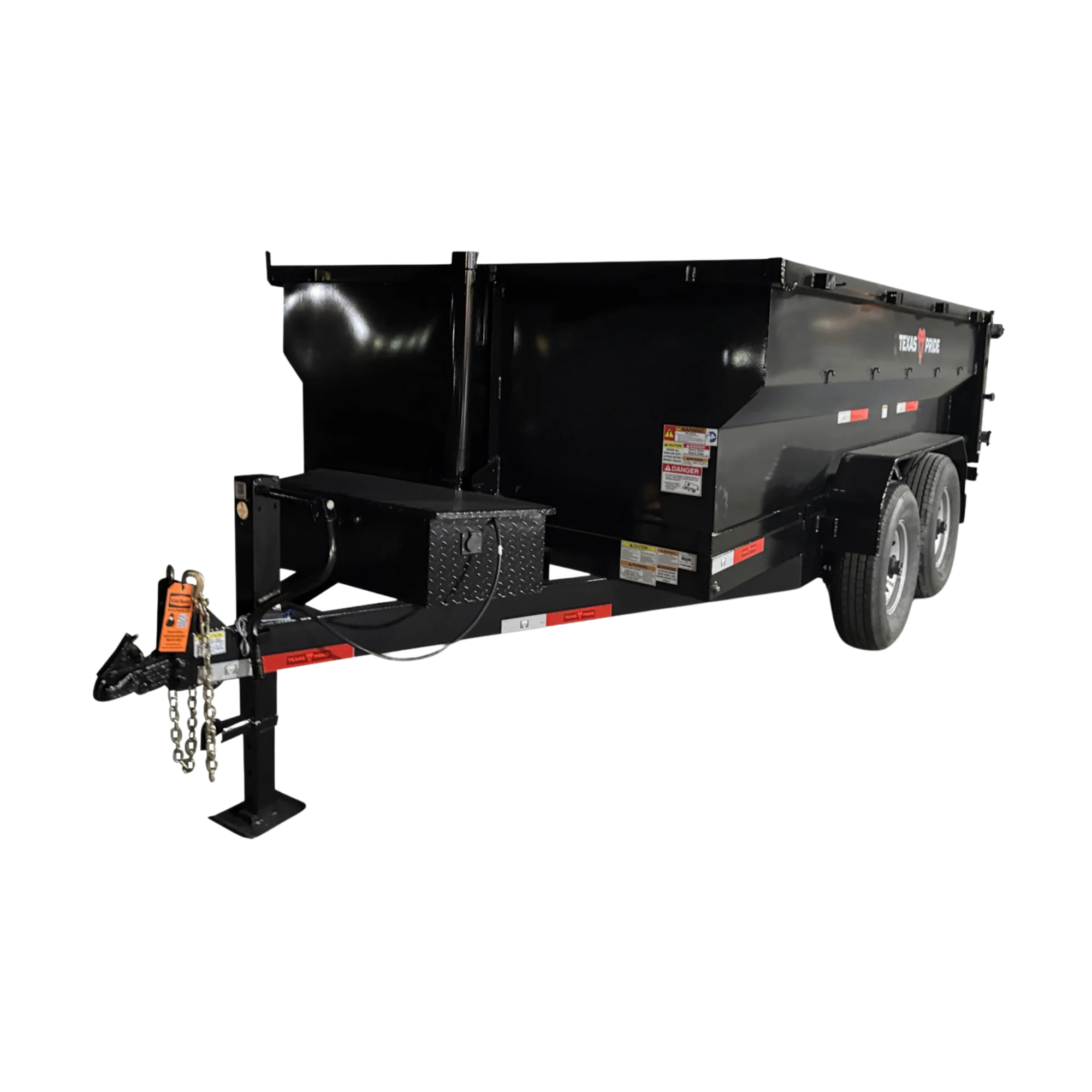 7'x12'x3' - 16K GVWR - Bumper Pull Telescopic Dump Trailer - Image 4